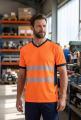 Tričko PW3 Hi -Vis s výstřihem do V0